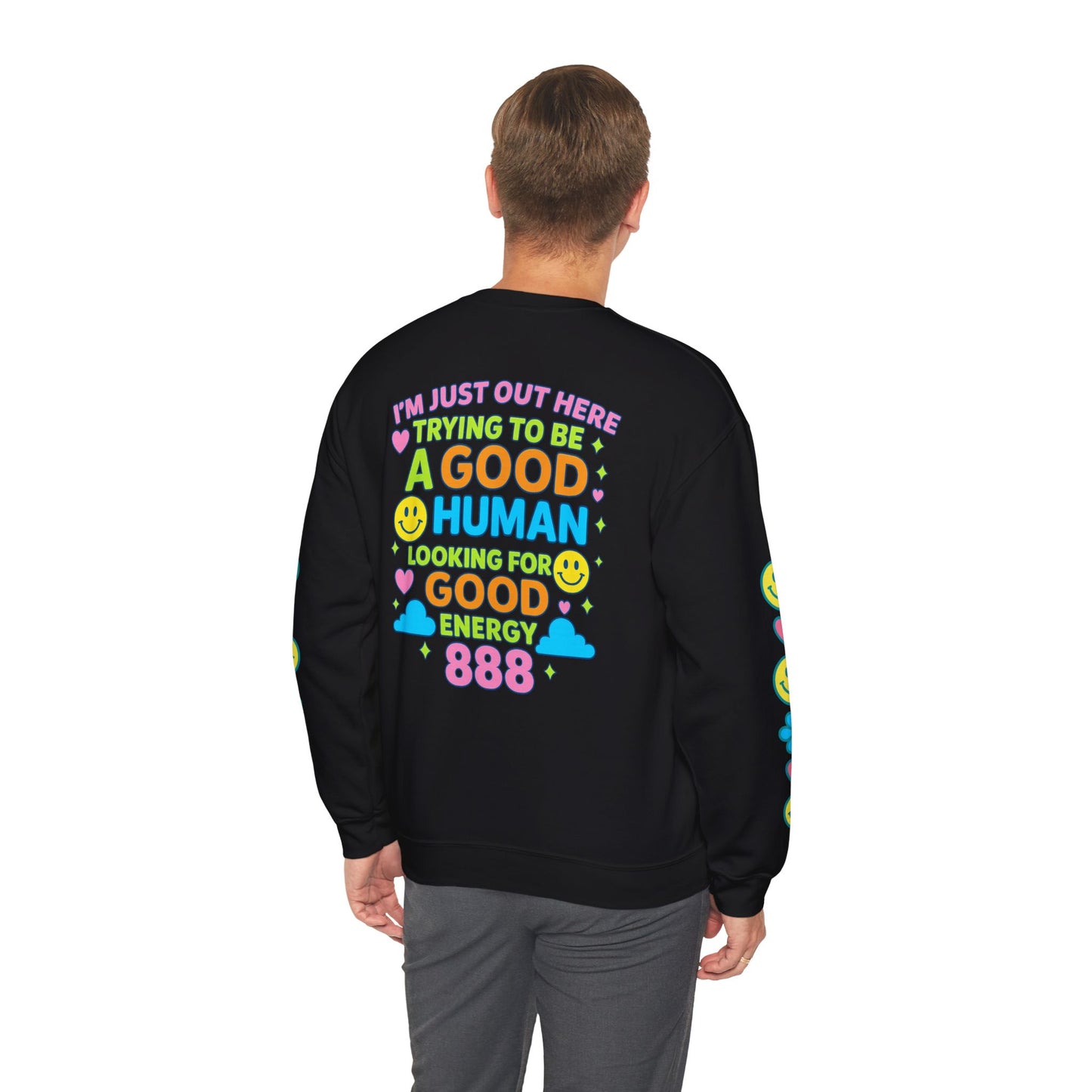GOOD HUMAN 888 CREW β Positive Energy Unisex Sweatshirt