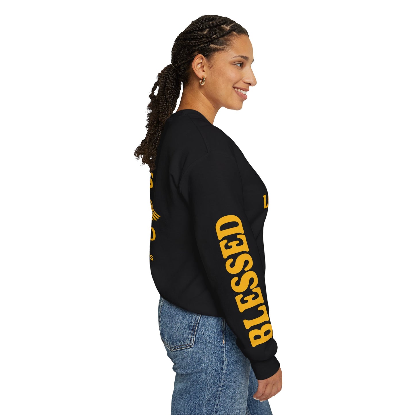 Faith Looks Good On Me | Blessed Crewneck | Christian Streetwear