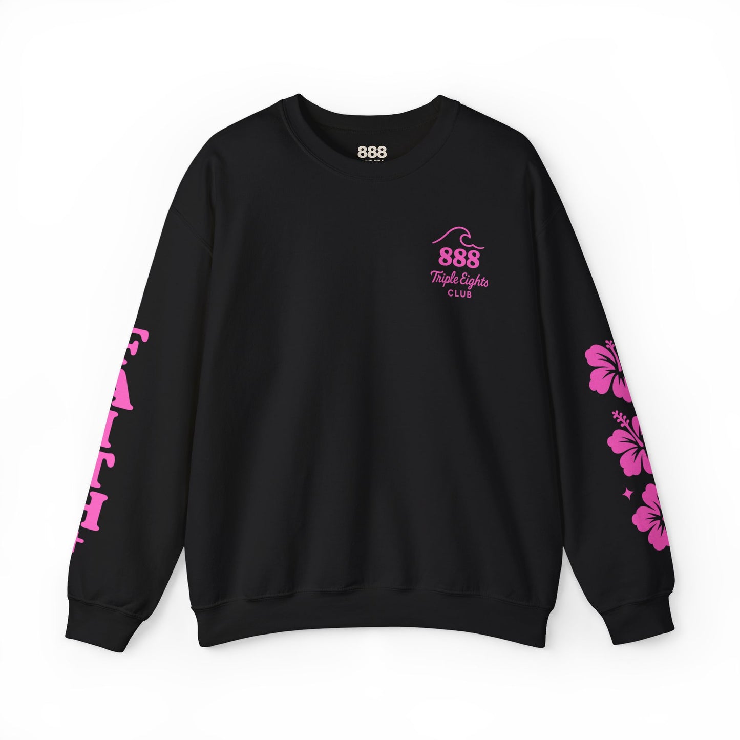 Christian Crewneck Sweatshirt - Faith and Island Vibes - Isaiah 41:10 - Trust His Plan