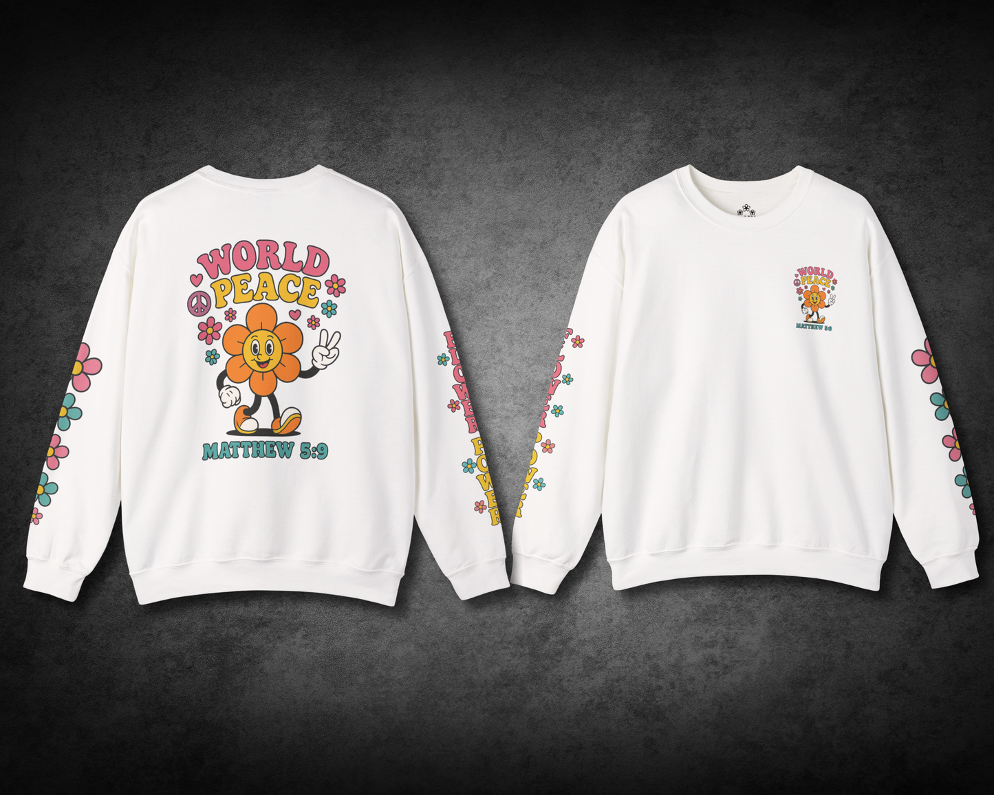 WORLD PEACE Crewneck β Matthew 5:9