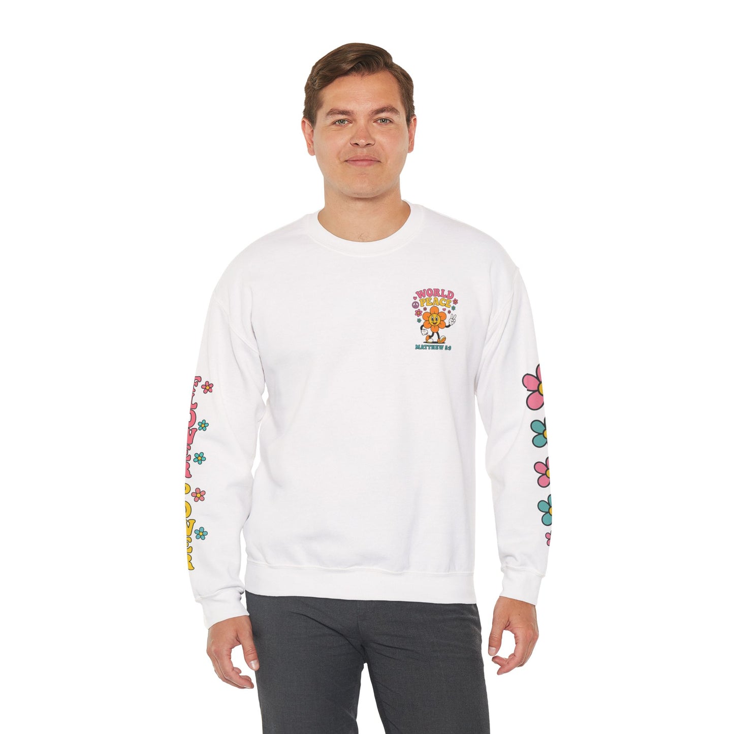 WORLD PEACE Crewneck – Matthew 5:9